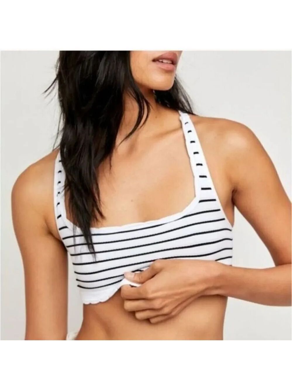 Free People Salida Seamless Ribbed Crop Top